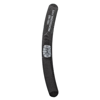 RONNEY - Pilnik do paznokci czarny NAILFILE BANANA (100/180) 12 szt. RN 252   